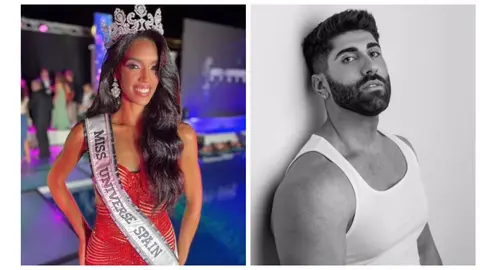 Athenea P&eacute;rez y Javier Yeste, Miss Universo de Espa&ntilde;a y Mr Gay de Espa&ntilde;a, respectivamente