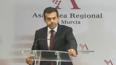 Rub&eacute;n Mart&iacute;nez, presidente del Grupo Parlamentario Vox en la Asamblea Regional (foto: La 7)