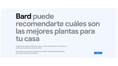 Google Bard est&aacute; ya disponible en Espa&ntilde;a