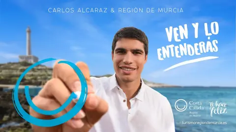 Carlos Alcaraz es imagen de las campa&ntilde;as de Turismo de la Regi&oacute;n de Murcia