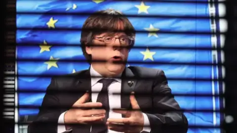 Carles Puigdemont en el Parlamento Europeo