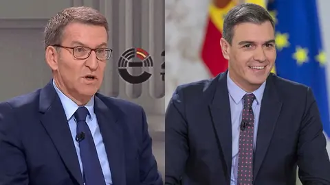 Alberto N&uacute;&ntilde;ez Feij&oacute;o (izq.) y Pedro S&aacute;nchez