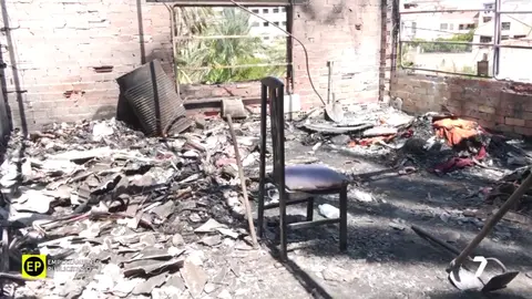 Vivienda incendiada en La Torres de Cotillas (foto: La 7)