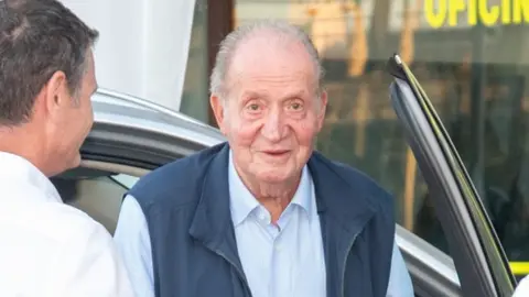 Juan Carlos de Borb&oacute;n en Sangenjo