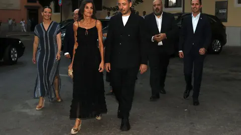 La reina Letizia, a su llegada al festival de cine de Mallorca