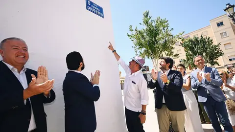 Inauguraci&oacute;n de la calle Periodista Carlos Herrera en La Uni&oacute;n (foto: CARM)