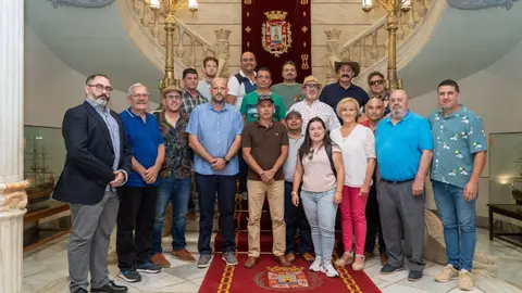 Visita de los troveros al Palacio Consistorial