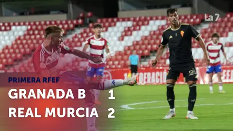 Resumen y goles del Recreativo Granada - Real Murcia y declaraciones de Mun&uacute;a