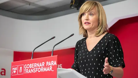La portavoz del PSOE, Pilar Alegr&iacute;a