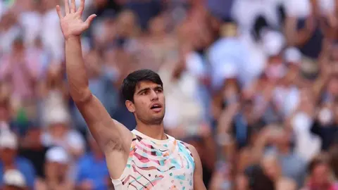 Carlos Alcaraz gana a Evans y pasa a octavos del US Open (foto: Agencias)