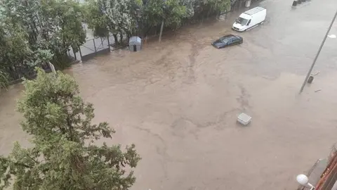 Una de las im&aacute;genes m&aacute;s difundidas de las inundaciones en la provincia de Toledo (foto: X)