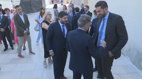 Fernando L&oacute;pez Miras y Jos&eacute; &Aacute;ngel Antelo en Lorca (foto: La 7)