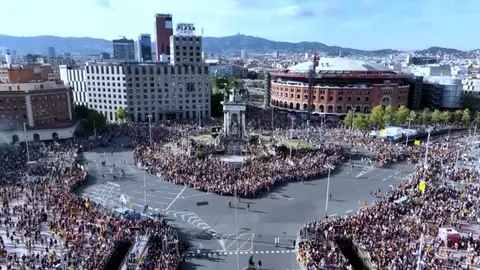 Imagen de la Plaza de Espa&ntilde;a de Catalu&ntilde;a