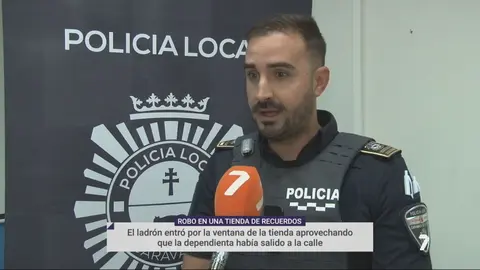 Robo en una tienda de regalos de Caravaca
