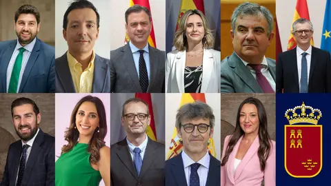 Los nuevos consejeros de la Regi&oacute;n de Murcia (foto: La 7)