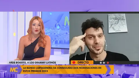 Estefan&iacute;a Garc&iacute;a entrevista a Jota de Arde Bogot&aacute; (foto: La 7)