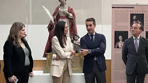 Inaugurada la exposici&oacute;n 'Las obras invitadas: Salzillo en San Bartolom&eacute;'