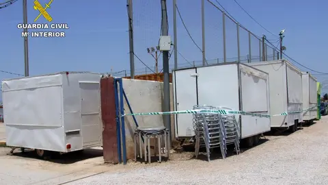 La Guardia Civil detiene a una persona e investiga a otras dos por la electrocuci&oacute;n de un menor en la Feria De El Albuj&oacute;n en Cartagena (foto: GC)