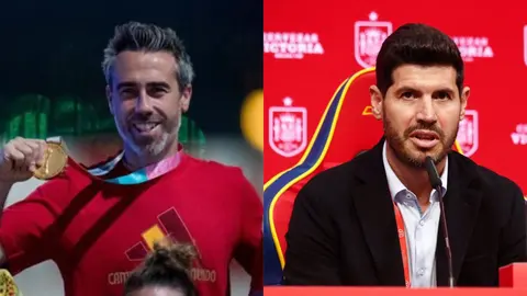 Jorge Vilda y Albert Luque