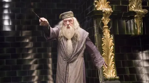 Michael Gambon, interpretando a Dumbledore en Harry Potter (foto: EP)