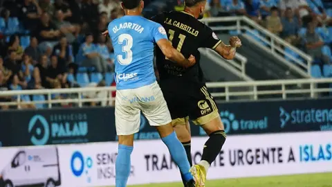 Lance del encuentro entre el UD Ibiza y Real Murcia (foto: Real Murcia)