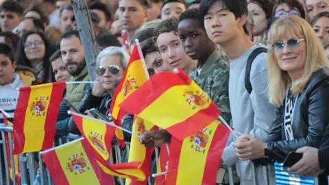 Un momento del desfile