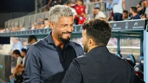Gustavo Mun&uacute;a, entrenador del Real Murcia
