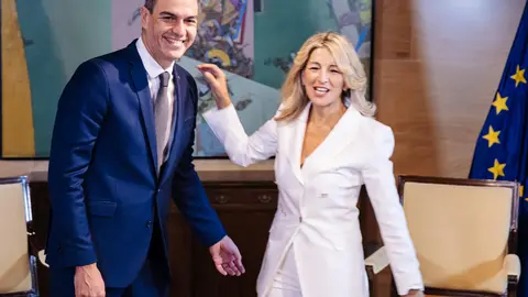Pedro S&aacute;nchez y Yolanda D&iacute;az en una imagen de archivo