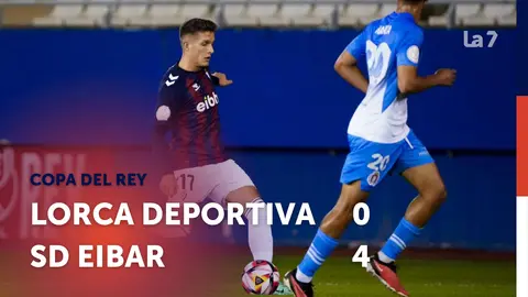 Imagen del partido entre el Lorca y el Eibar