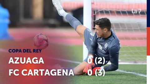 El meta Ra&uacute;l Lizoain clasifica al Cartagena para la pr&oacute;xima ronda de la Copa del Rey (2-3)