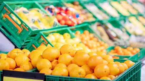 Naranjas en una tienda de Mercadona