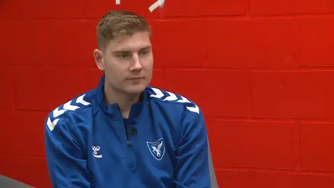 Simon Birgander, jugador del UCAM Murcia CB (foto: La 7)