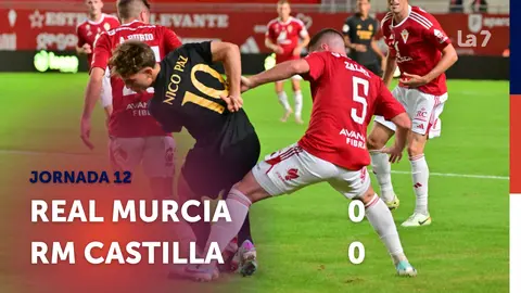 Empate entre el Real Murcia y el Real Madrid Castilla
