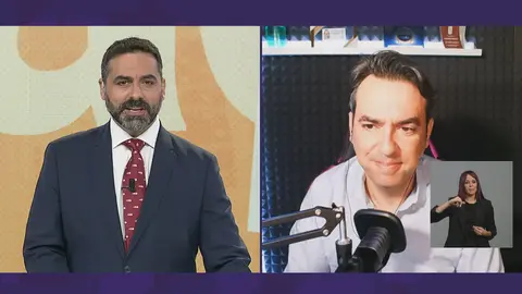 Nacho G&oacute;mez entrevista a Miguel &Aacute;ngel, CEO de El Perolo (foto: La 7)