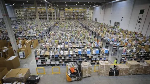 Uno de los almacenes de Amazon