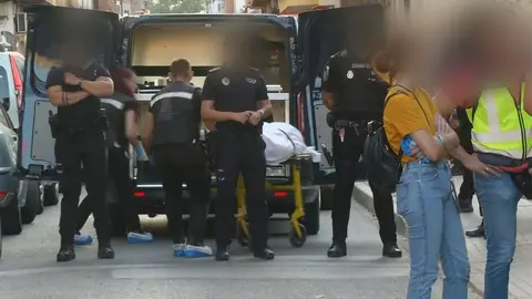 Imagen de archivo de la investigaci&oacute;n por la muerte de una mujer en El Palmar (foto: La 7)