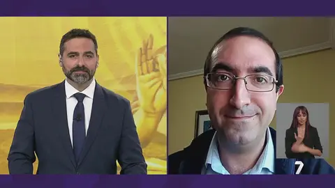 Entrevista de Nacho G&oacute;mez a Luis Santamar&iacute;a, experto en sectas (foto: La 7)