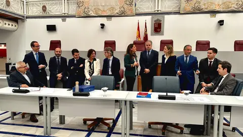Presentaci&oacute;n de los Presupuestos de la Consejer&iacute;a de Econom&iacute;a, Hacienda y Empresa, dirigida por Luis Alberto Mar&iacute;n, para el ejercicio de 2024 (foto: CARM)