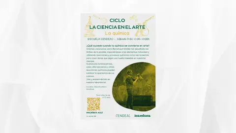 Imagen de la nueva sesi&oacute;n del ciclo 'Ciencia en el arte' dedicada a la qu&iacute;mica.