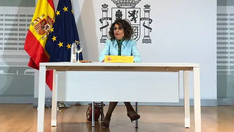 La ministra de Hacienda, Mar&iacute;a Jes&uacute;s Montero