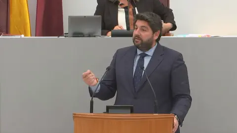 Fernando L&oacute;pez Miras, presidente de la Regi&oacute;n de Murcia en la Asamblea Regional de Murcia (foto: Asamblea Regional de Murcia)