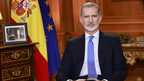 El rey Felipe, durante el discurso