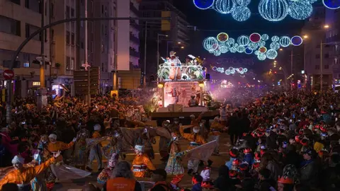 Cabalgata de Reyes Magos de Murcia, en una foto de archivo