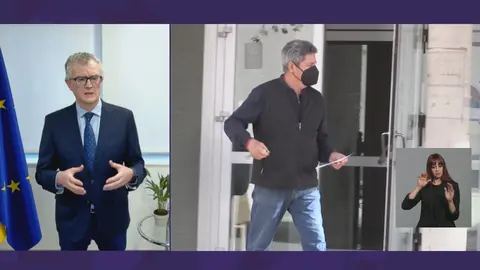 Juan Jos&eacute; Pedre&ntilde;o, consejero de Salud en la Regi&oacute;n de Murcia, durante una entrevista en La 7 Noticias (foto: La 7)
