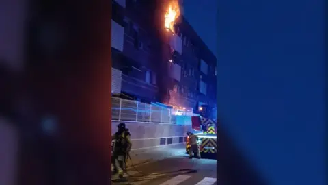 Incendio en Puente Tocinos
