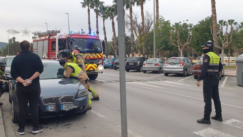 Imagen de la intervenci&oacute;n llevada a cabo por los Bomberos de Murcia