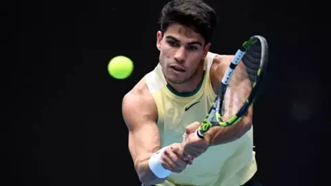 Carlos Alcaraz, en el Open de Australia