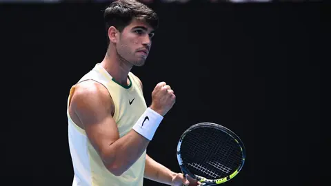 Carlos Alcaraz en el Open de Australia