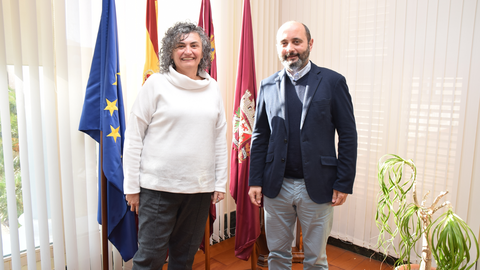 La rectora de la UPCT, Beatriz Miguel, y el director del INFO, Joaqu&iacute;n G&oacute;mez