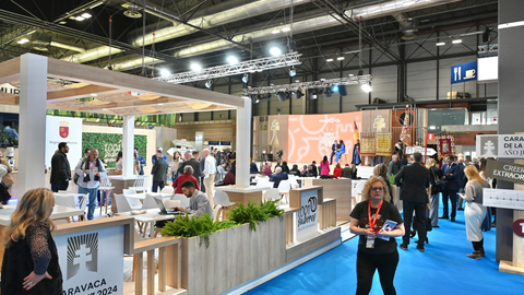 Estand de la Regi&oacute;n de Murcia en la Feria Internacional de Turismo, Fitur.